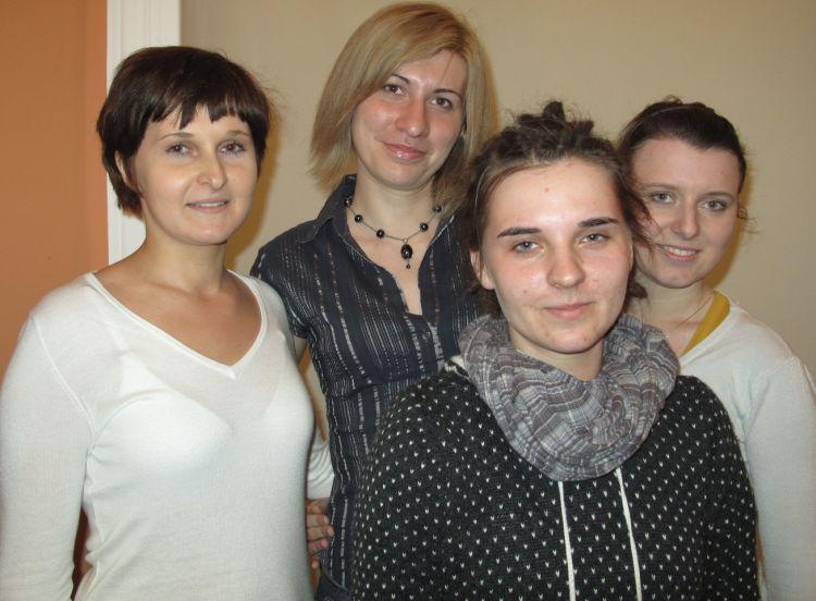 Od lewej: Beata Kopeć (Rzeszów), Ania Pryboda (Gdańsk), 
Marta Bilczewska (Rybnik), Justyna Przychodzień (Terespol) - fot. 