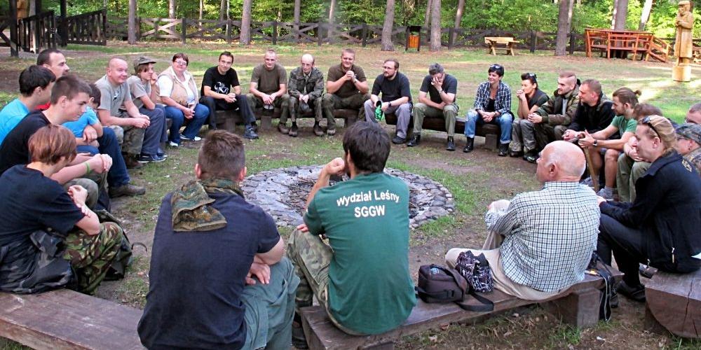 Uczestnicy zajęć zorganizowanych przez łukowskie Nadleśnictwo. Fot. PGL - fot. 