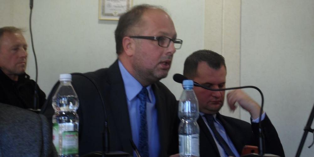 Od prawej: Piotr Karaś i Mariusz Dobijański (PO), Andrzej Koc (Bezpartyjni) - fot. 