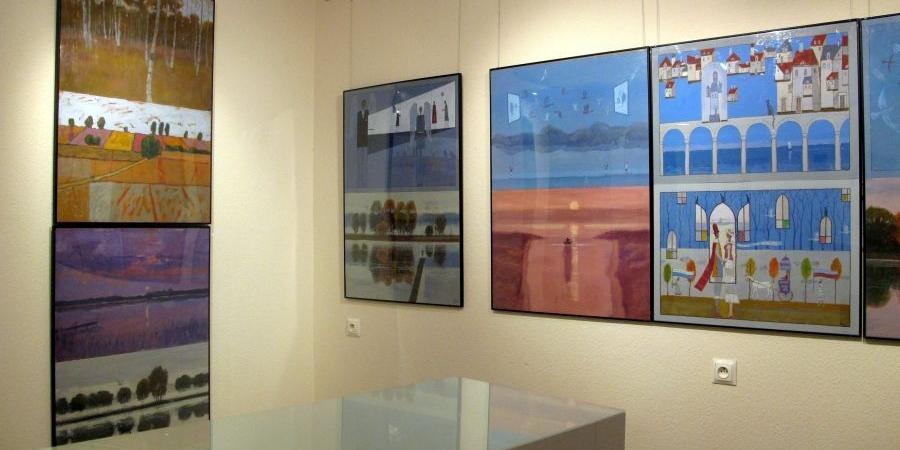 Fragment wystawy Mikołaja Maleszy w Galerii Teatralnej CKiS, fot. Ana