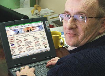 – Utworzyłem specjalistyczny portal internetowy ku pożytkowi wszystkich 
nielubiących tracić pieniędzy – mówi Sławomir Dziudzik, 
nowatorsko nastawiony do swej pracy doradca podatkowy z Łukowa. - fot. 