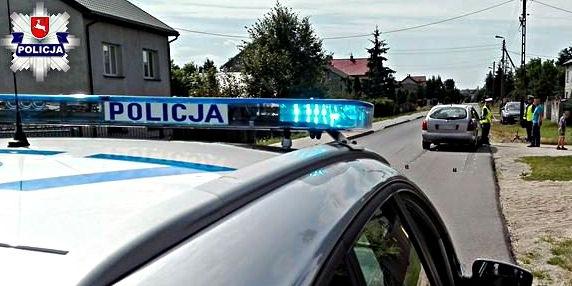 Wypadek w Wólce Świątkowej na terenie gminy Łuków. Fot. Arch. KPP w Łukowie - fot. KPP w Łukowie