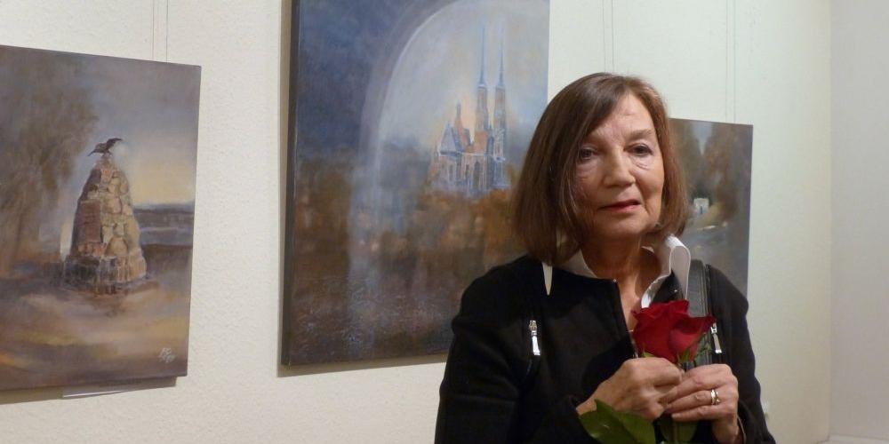 Barbara Pierzgalska i jej prace, fot. Ana