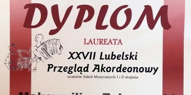 Dyplom laureata - fot. SZM
