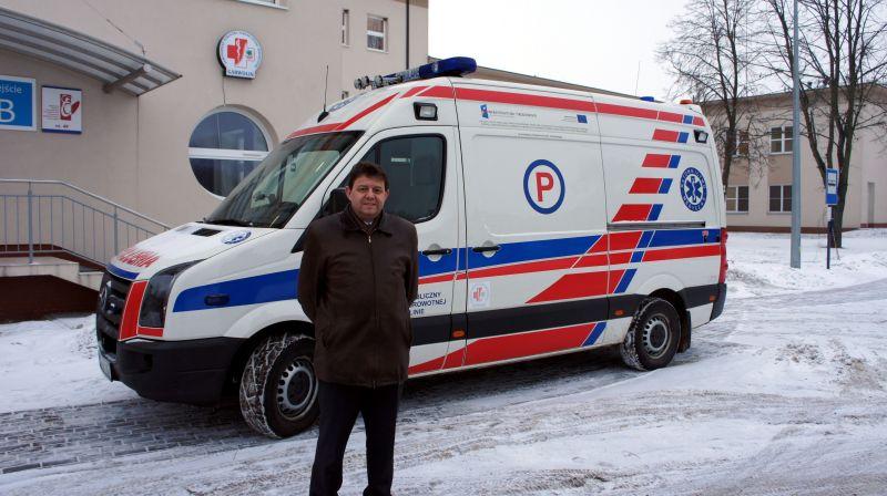 Dyrektor SPZOZ w Garwolinie, Krzysztof Żochowski sceptycznie podchodzi do zmian w systemie ratownictwa medycznego zaproponowanych przez wojewodę.  - fot. 