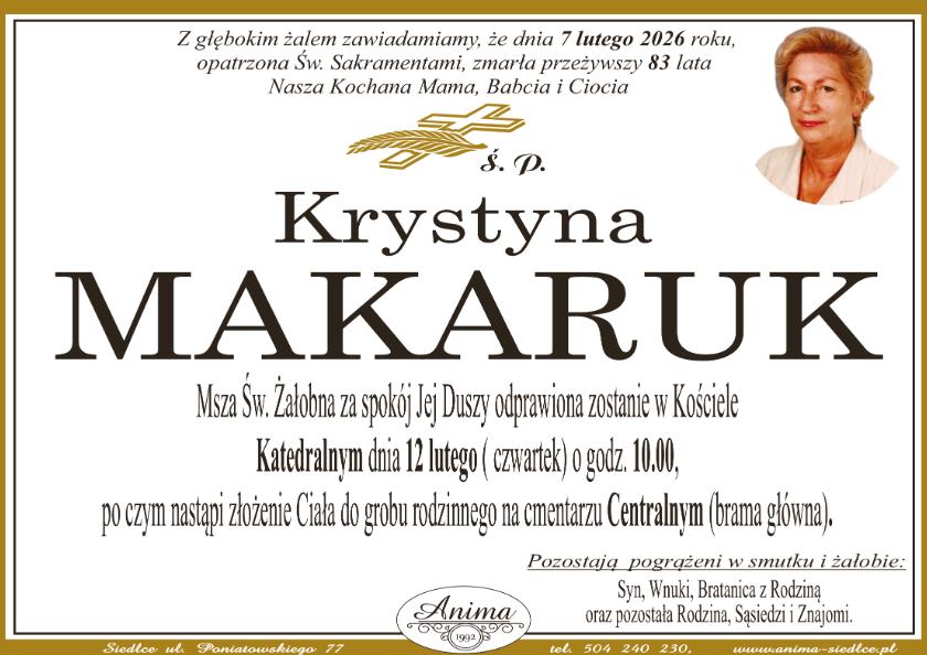 Krystyna Makaruk