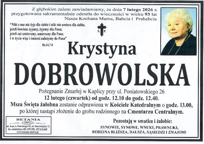 Krystyna Dobrowolska