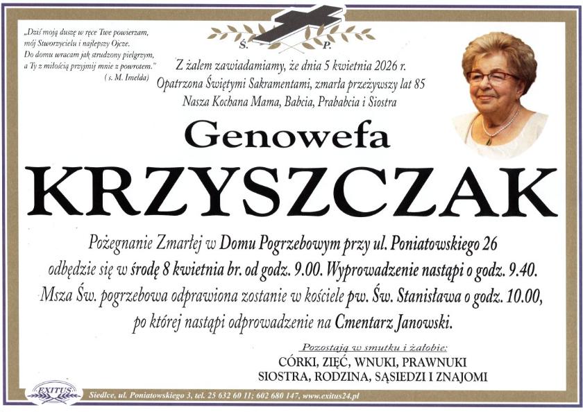 Genowefa Krzyszczak