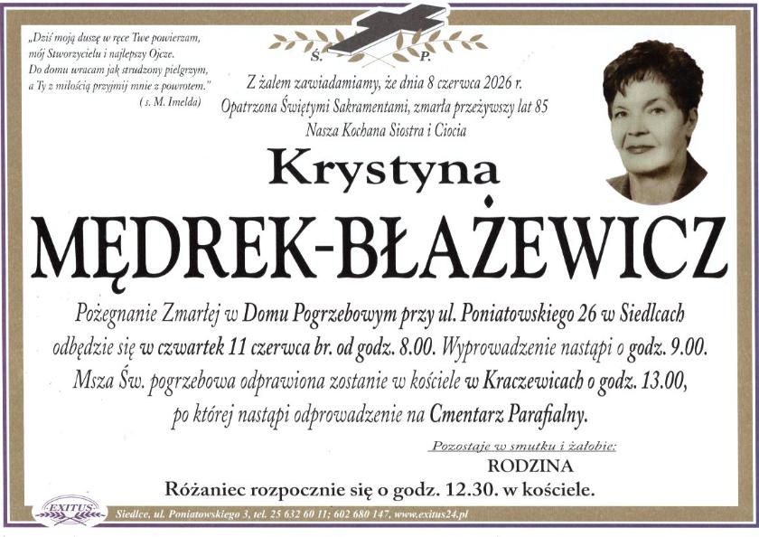 Krystyna Mędrek-Błażewicz