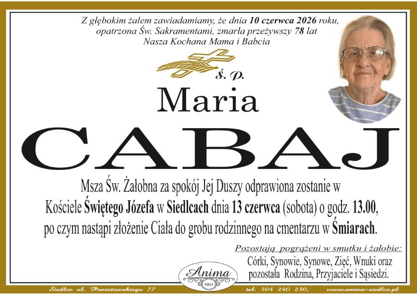 Maria Cabaj