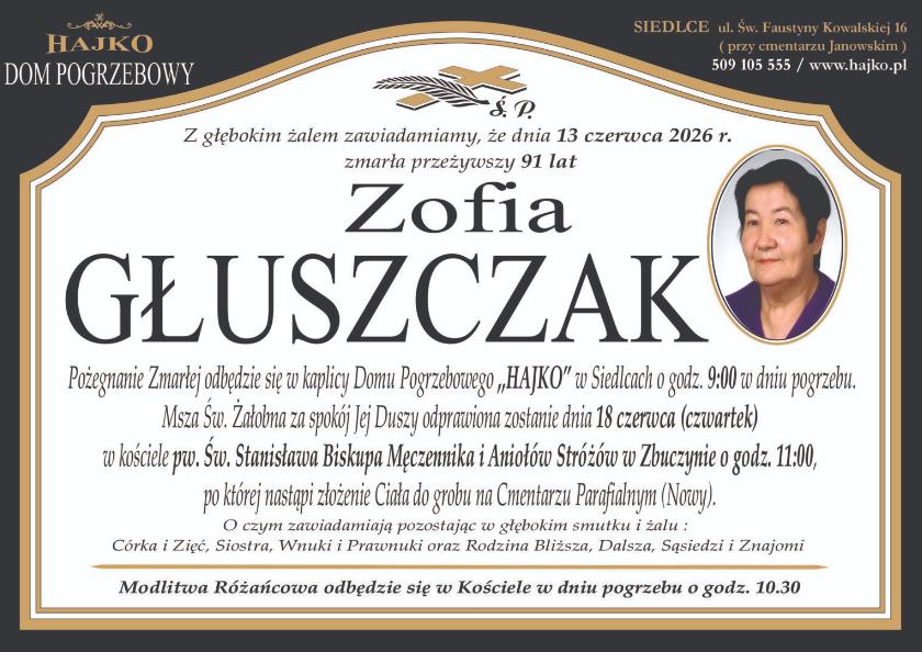 Zofia Głuszczak