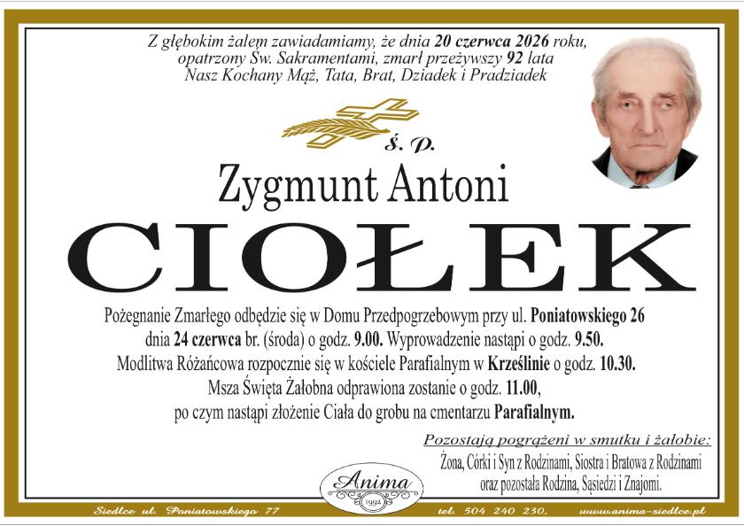 Zygmunt Antoni Ciołek