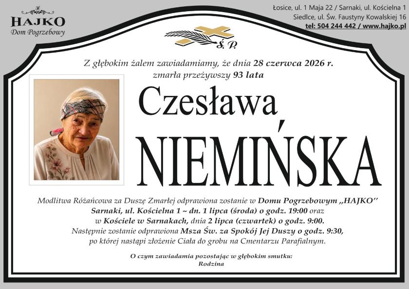 Czesława Niemińska
