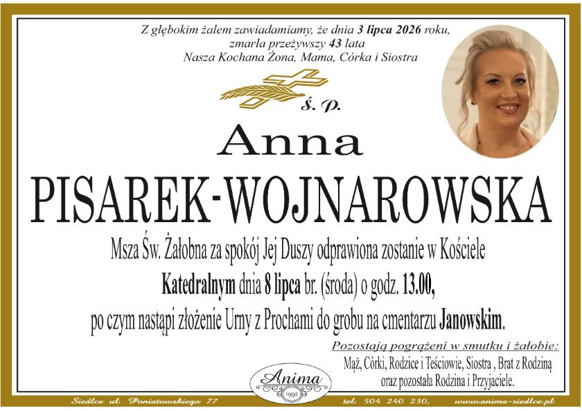 Anna Pisarek-Wojnarowska