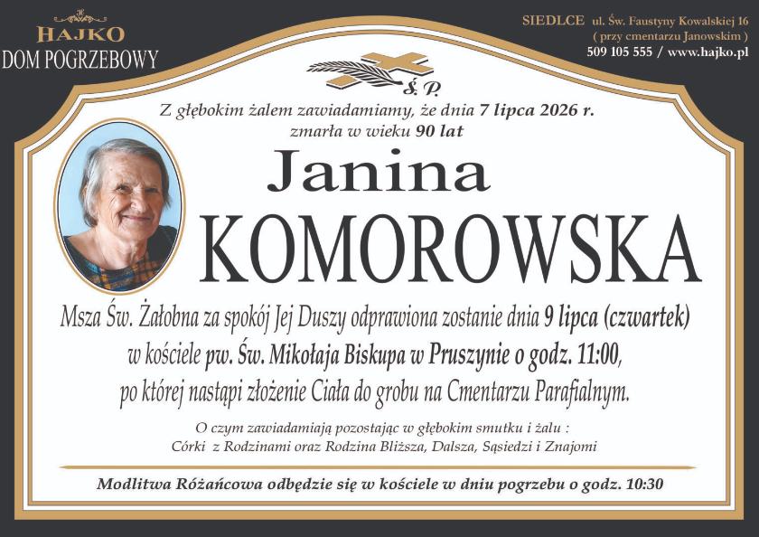 Janina Komorowska 