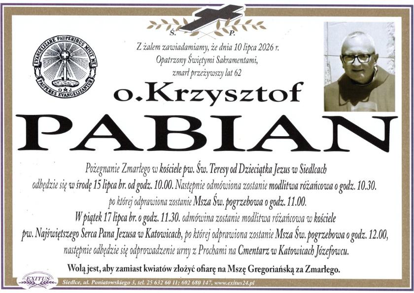 o. Krzysztof Pabian