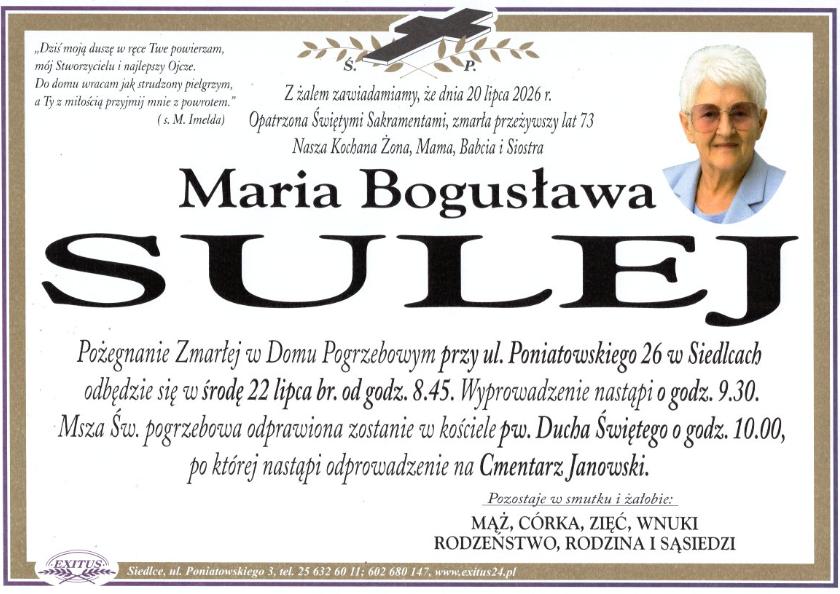 Maria Bogusława Sulej