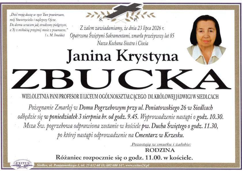 Janina Krystyna Zbucka