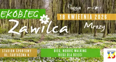 Ekobieg Zawilca w Mrozach już 18 kwietnia. Biegi, piknik i atrakcje dla całych rodzin