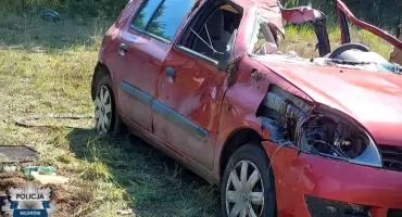 Jechał „kabrioletem” własnej roboty, doprowadził do kolizji, został zatrzymany (obejrzyj filmik)