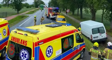Wypadek w Broszkowie. Utrudnienia w ruchu