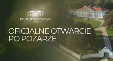 Pałac w Korczewie ponownie otwarty po pożarze 