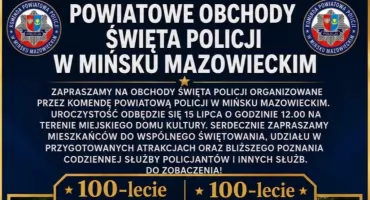 Święto Policji w Mińsku Mazowieckim. Rodzinny piknik z pokazami i atrakcjami