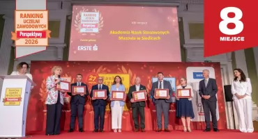 Akademia Nauk Stosowanych Mazovia wśród 10 najlepszych uczelni zawodowych w Polsce!