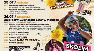 Już w najbliższy weekend Dni Miasta i Gminy Mordy. Gwiazdą wieczoru będzie Skolim