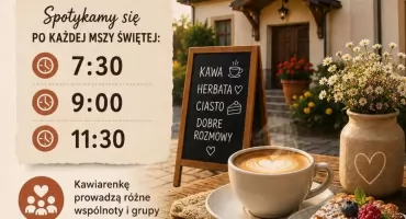 Już w tę niedzielę po każdej mszy w Pruszynie: domowe ciasta, kawa i sąsiedzkie rozmowy
