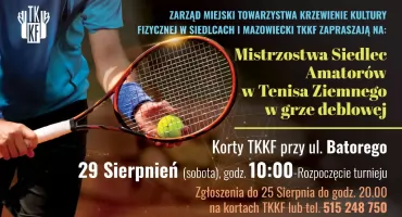 Mistrzostwa Siedlec Amatorów w Tenisie Ziemnym w grze deblowej