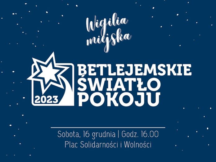 Już 16 grudnia podczas wigilii miejskiej na pl. Solidarności i Wolności zostanie przekazane mieszkańcom Betlejemskie Światło Pokoju.